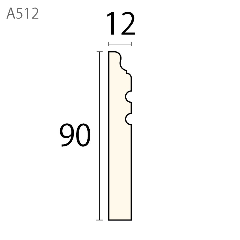 A512AY：サンメント ［90×12］ 3650mm （アユース） │ みはしプロ
