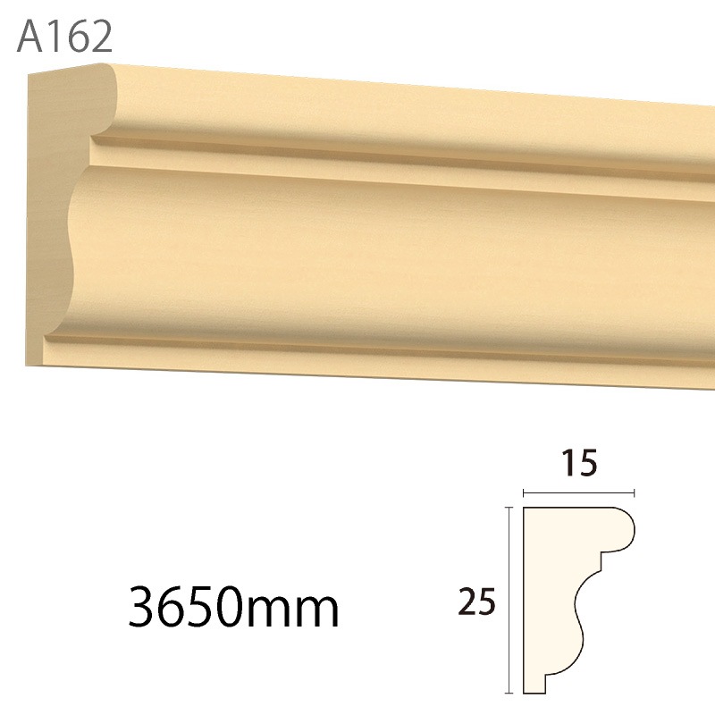 A162WCO：サンメント ［25×15］ 3650mm （ホワイトチェリーオーク
