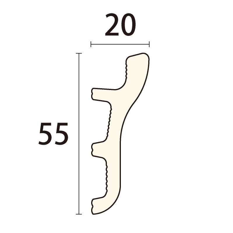 LB2115���饤�ȥ⡼�� ��55��20��  2000mm��PS��