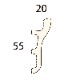 LB2115���饤�ȥ⡼�� ��55��20��  2000mm��PS��