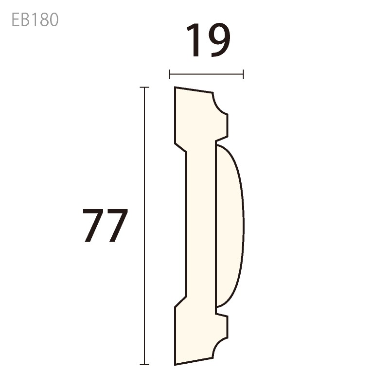 EB180 �����쥬��PU�� ��77��19�� 2300mm