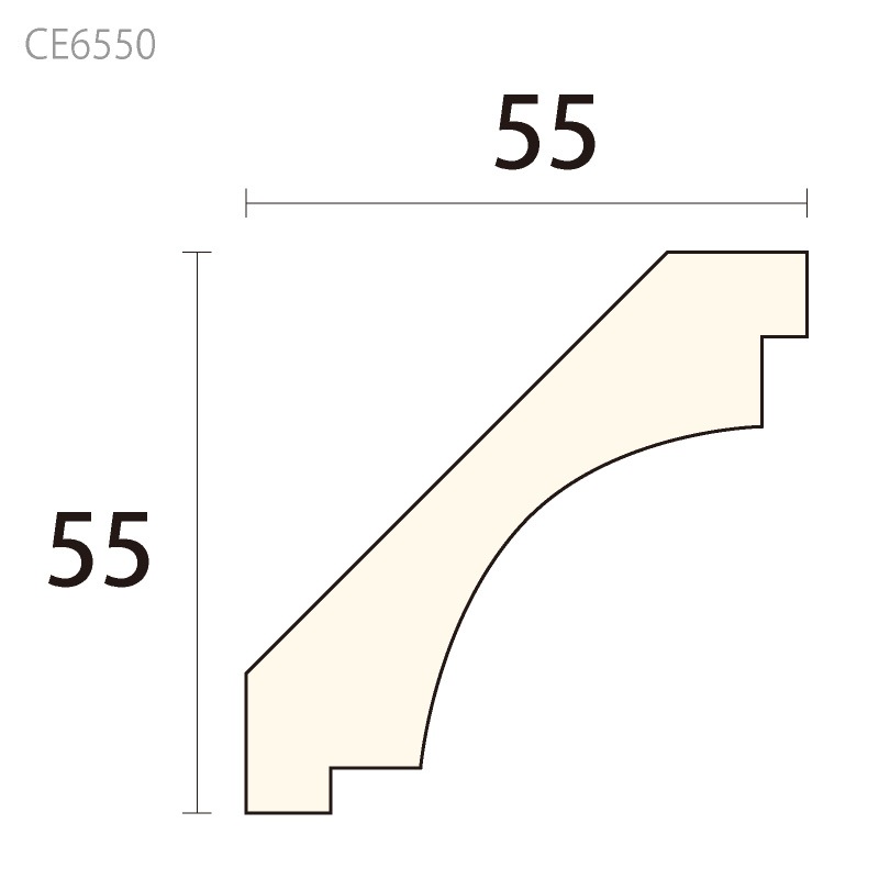 CE6550：サンメントセラCE ［55×55］ 3000mm （人工木材） 【別途梱包