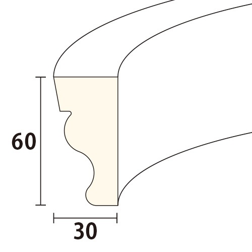 R155D 75**：サンメントアール D型 ［60×30］ φ750 │ みはしプロ