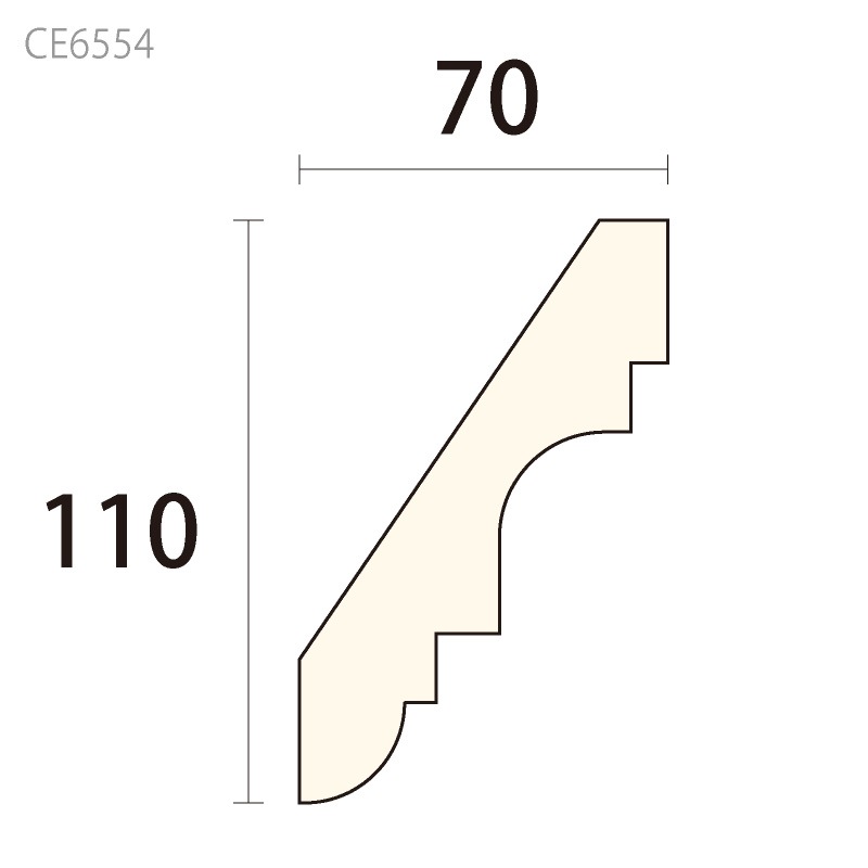 CE6554：サンメントセラCE ［110×70］ 3000mm （人工木材） 【別途梱包