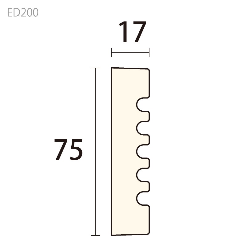 ED200�����쥬��PU�� ��75��17�� 2300mm