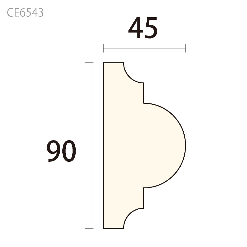 CE6543：サンメントセラCE ［90×45］ 3000mm （人工木材） 【別途梱包