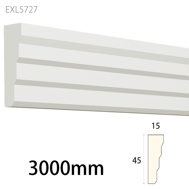 EXL5727 ：サンメントセラEXL ［45×15］ 3000mm （不燃材） 【別途梱包