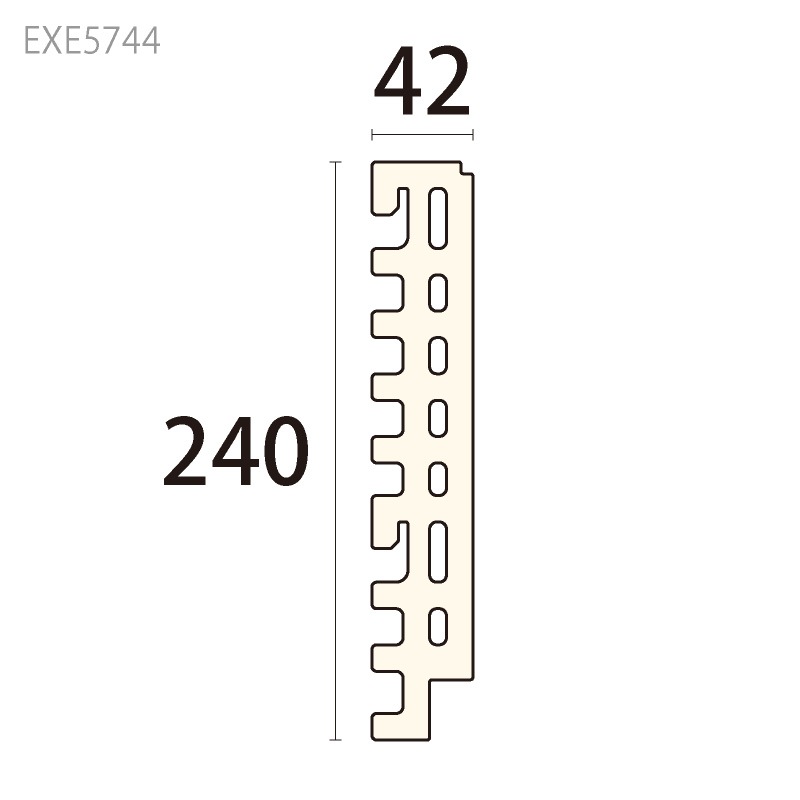 EXE5744 ：サンメントセラEXE［240×42］ 3000mm（不燃材） 【別途梱包