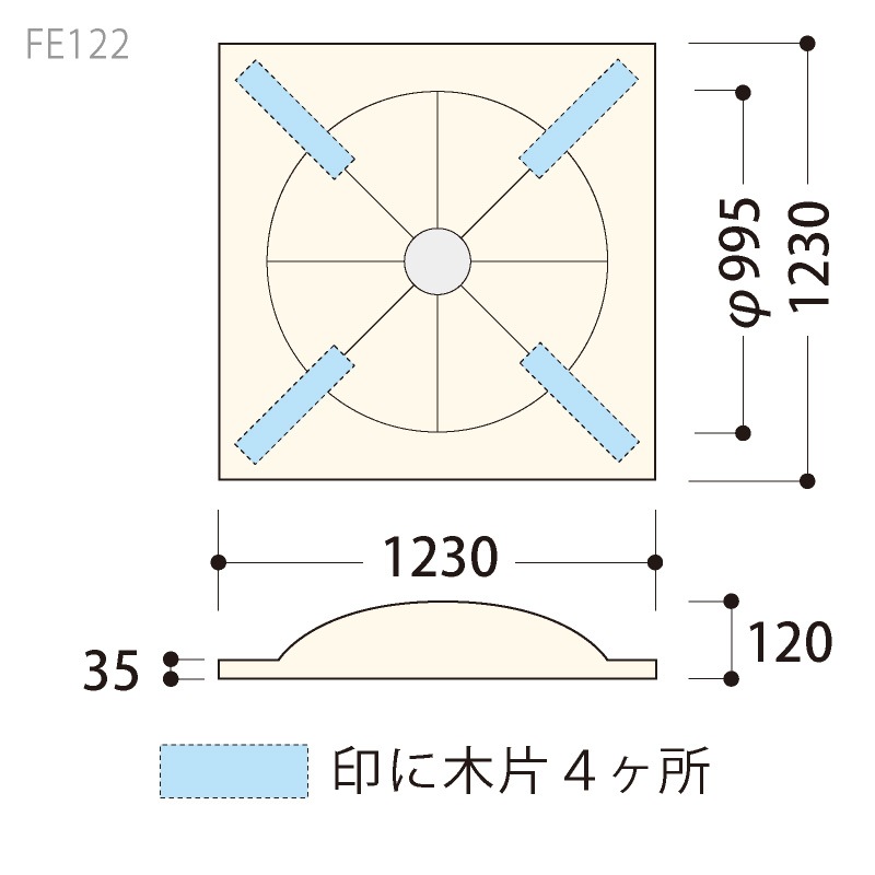 FE122�����쥬��FRP�� 1230��1230��120mm �����Ӻ����������