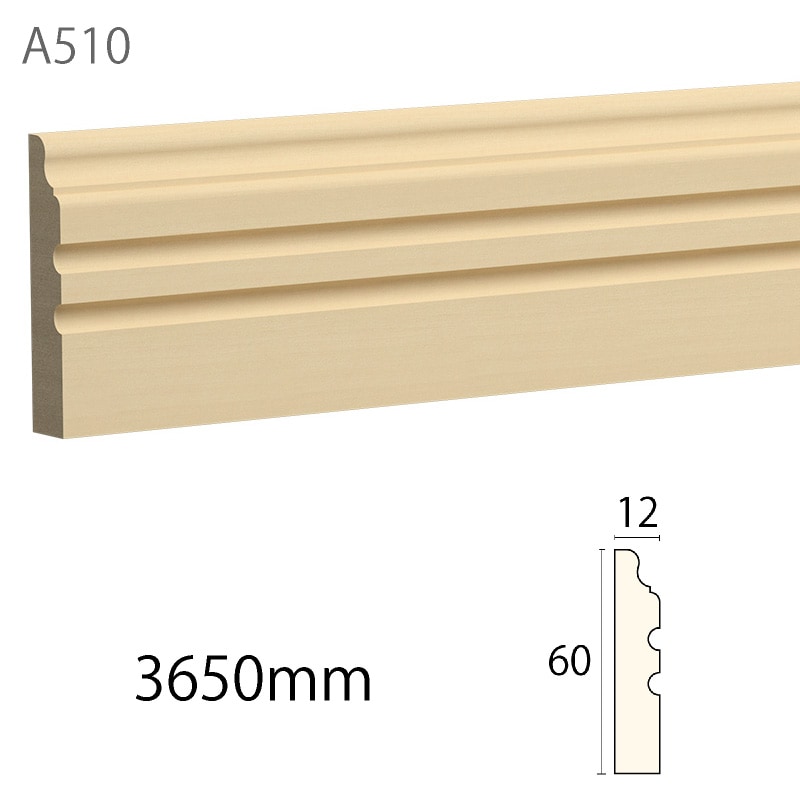 A510WCO：サンメント ［60×12］ 3650mm （ホワイトチェリーオーク