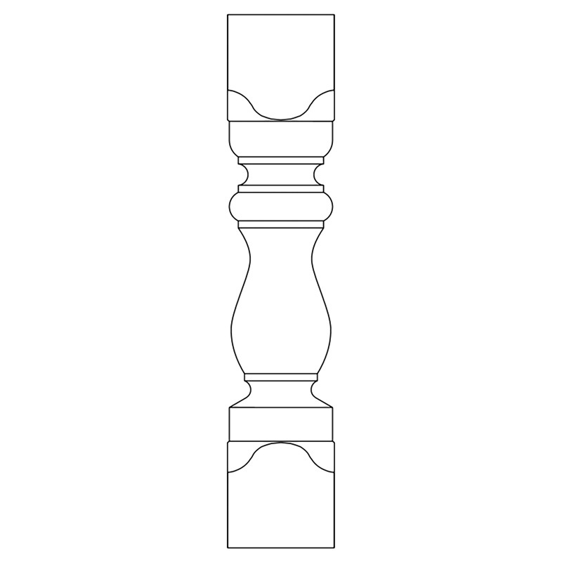 PS170603**：木製サンピューラ／子柱 60×60×300mm ※特注品 │ みはし