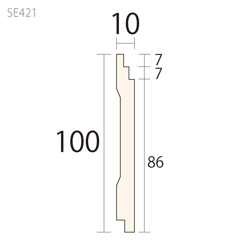 SE421���������ȥ��쥬�� ��100��10�� 2300mm��PS��