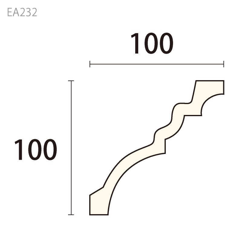 EA232�����쥬��PU�� ��100��100�� 2300mm