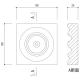 ABL22AY���ᵻ������� �֥��å��� 100��100��25mm �ʥ��桼����