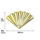 N327G｜プラスチック製オーナメント　トロンゴールド　86×56×4mm　※在庫限り|壁飾り|トロンゴールド （プラスチック製オーナメント）