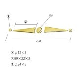 N340G｜プラスチック製オーナメント　トロンゴールド　※在庫限り|壁飾り|トロンゴールド （プラスチック製オーナメント）