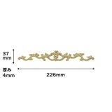 N656G｜プラスチック製オーナメント　トロンゴールド　226×37×4mm　※在庫限り|壁飾り|トロンゴールド （プラスチック製オーナメント）