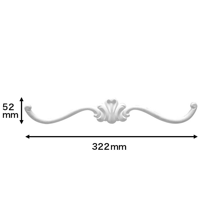 NSNA015｜PVC製曲がる装飾材 オーナメント サニーモール 322×52×7.4mm