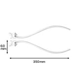 NSNB010S｜PVC製曲がる装飾材　オーナメント　サニーモール　350×60×9.5mm　左右セット|オーナメントセット|サニーモール （曲がるモールディング）