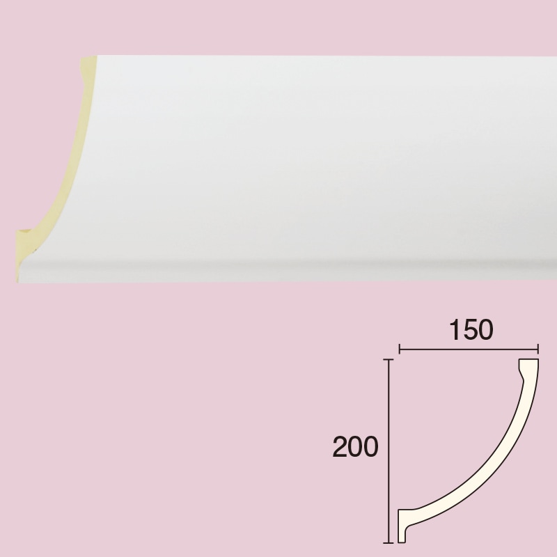 69%割引アウトレット NVB-3217｜モールディング 廻り縁 軽いポリウレタン製 200X150X1900mm ※在庫限り｜アウトレット ...