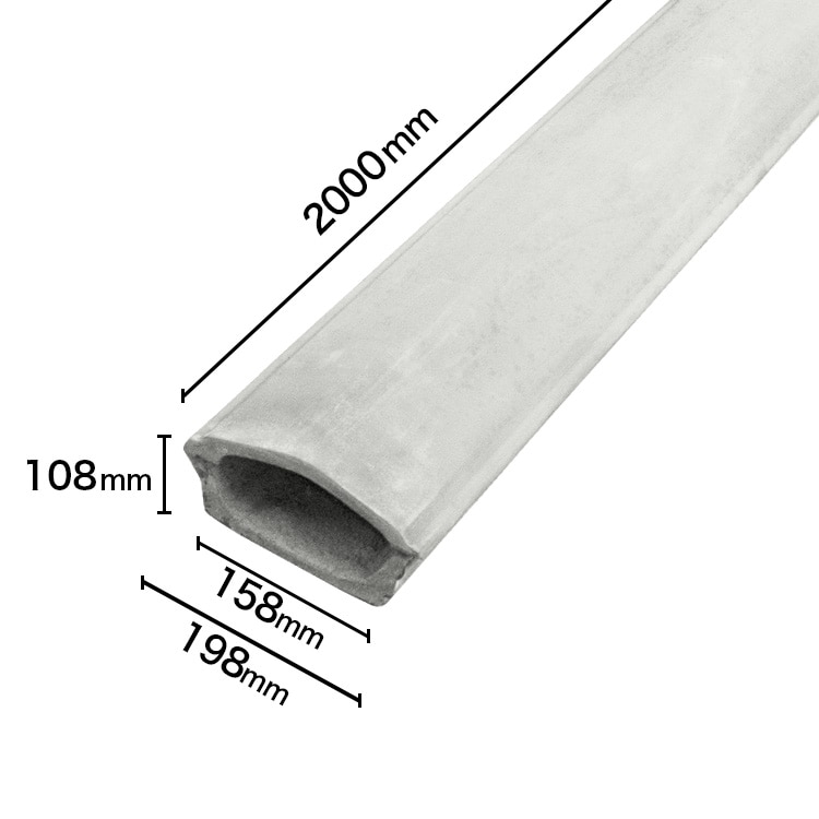 NGRC050｜セメント製装飾用手すり ゴールデンモール* 108×198×2000mm