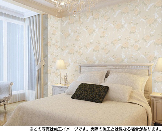 NWP005｜壁紙 サンメントクロス 花柄 53cm×10m ※在庫限り｜壁紙