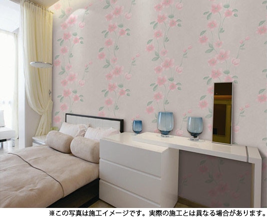 NWP012｜壁紙 サンメントクロス 花柄 53cm×10m ※在庫限り｜壁紙