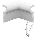 NEX032C｜内装・外装用不燃モールディング　入隅材　NEXモール　90×120×120mm|モールディング|NEXモール（内装用・外装用不燃材モールディング）