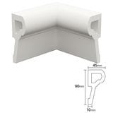 NEX032C｜内装・外装用不燃モールディング　入隅材　NEXモール　90×120×120mm|モールディング|NEXモール（内装用・外装用不燃材モールディング）