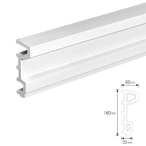 NEX060A｜内装・外装用不燃モールディング 直材 NEXモール 160×60