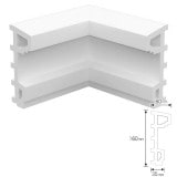 NEX060C｜内装・外装用不燃モールディング　入隅材　NEXモール　160×210×210mm|モールディング|NEXモール（内装用・外装用不燃材モールディング）