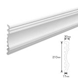 NEX080A｜内装・外装用不燃モールディング　直材　NEXモール　210×30×3000mm|モールディング|NEXモール（内装用・外装用不燃材モールディング）