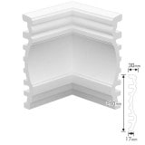 NEX080C｜内装・外装用不燃モールディング　入隅材　NEXモール　210×150×150mm|モールディング|NEXモール（内装用・外装用不燃材モールディング）