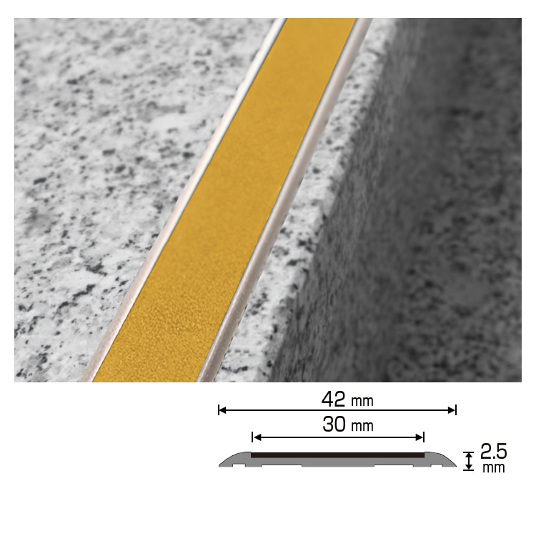 NT-EUMIKIRIB003｜タイル見切り材 タイル用フレーム 42×2.5×2500mm
