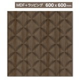 NDC009M6A｜MDF製パネル壁面装飾用　シートラッピング（木目アイロン）　デコメント　600×600mm　※在庫限り|MDF製＋ラッピング|デコメント