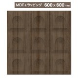 NDC010M6A｜MDF製パネル壁面装飾用　シートラッピング（木目アイロン）　デコメント　600×600mm　※在庫限り|MDF製＋ラッピング|デコメント