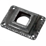 10%割引アウトレット　NPF501｜鉄製ピューラー　手すり親柱30mm角用取付金具　85×60×6mm　※在庫限り|アウトレット階段・手すり|アウトレット！内装・外装装飾材