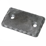 10%割引アウトレット　NPF503｜鉄製ピューラー　手すりレール連結用取付金具　48×25×4mm　※在庫限り|アウトレット階段・手すり|アウトレット！内装・外装装飾材