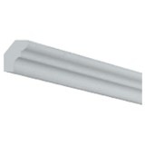 NMGH3025｜発泡スチロール製モールディング　廻り縁　ライトモール　無塗装　25×18×2000mm　※在庫限り|ライトモール　（モールディング　発砲スチロール製）