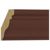 10%割引アウトレット　NRWR454E｜モールディング　木製／表面シートラッピング　廻り縁　ウォールナット色　58×57×3600mm　※在庫限り|アウトレットモールディング|アウトレット！内装・外