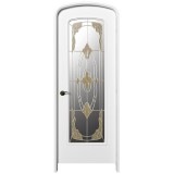 NDR0311WH｜ハーフオーバルドア　白色塗装　外寸2100×800mm　枠：見込90/見付30mm（軽量鉄骨工法向き）　※受注生産品|NDR03シリーズ|ハーフオーバルドア