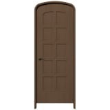 NDR0911DK｜ハーフオーバルドア　ダークオーク色塗装　外寸2100×800mm　枠：見込90/見付30mm（軽量鉄骨工法向き）　※受注生産品|NDR09シリーズ|ハーフオーバルドア