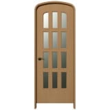 NDR0712CH｜ハーフオーバルドア　チェリー色塗装　外寸2100×800mm　枠：見込130/見付30mm（2×4工法向き)　※受注生産品|NDR07シリーズ|ハーフオーバルドア