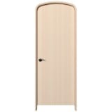 NDR1312AS｜ハーフオーバルドア　アッシュ色塗装　外寸2100×800mm　枠：見込130/見付30mm（2×4工法向き)　※受注生産品|NDR13シリーズ|ハーフオーバルドア