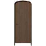 NDR1312DK｜ハーフオーバルドア　ダークオーク色塗装　外寸2100×800mm　枠：見込130/見付30mm（2×4工法向き)　※受注生産品|NDR13シリーズ|ハーフオーバルドア