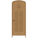 NDR1516CH｜ハーフオーバルドア　チェリー色塗装　外寸2094×788mm　枠：見込160/見付24mm（木造軸組工法向き）※受注生産品　※受注後送料別途見積|NDR15シリーズ|ハーフオーバル