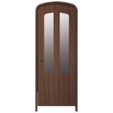 NDR1412DK｜ハーフオーバルドア　ダークオーク色塗装　外寸2100×800mm　枠：見込130/見付30mm（2×4工法向き)　※受注生産品　※受注後送料別途見積|NDR14シリーズ|ハーフオー