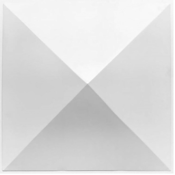 NDBPV511WH｜PVC製3Dウォールパネル 3Dボード 無塗装 500×500×90mm 1