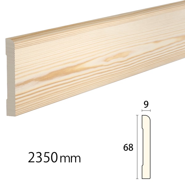 NSTM203｜木製モールディング 巾木・見切り サントニア 68×9×2350mm