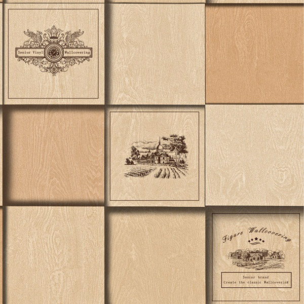 NWPH3301B｜3D壁紙 3Dクロス ウッドパネル風 53cm×10m｜壁紙,3Dクロス